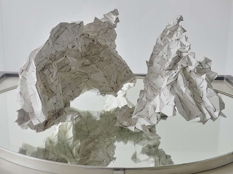 Torned Time / bristolkarton / 80 cm x 30 cm hoog