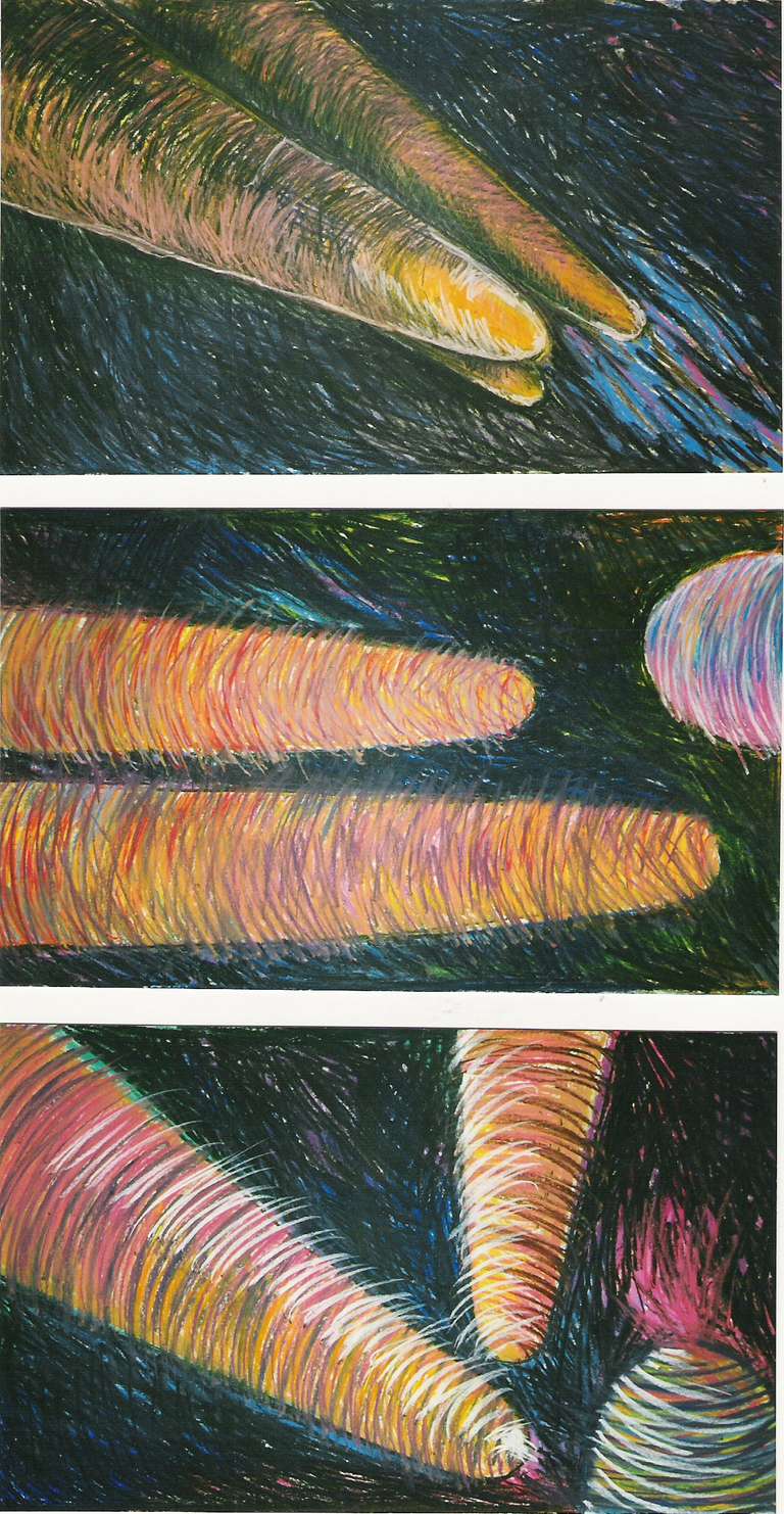 Denkoefeningen / pastelkrijt / 50 cm x 70 cm